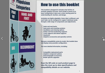 Amtryke Adaptive Tricycle Collection Booklet